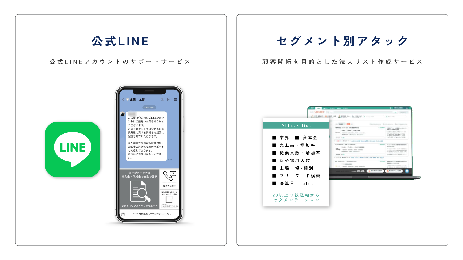 公式LINE/セグメント別アタック